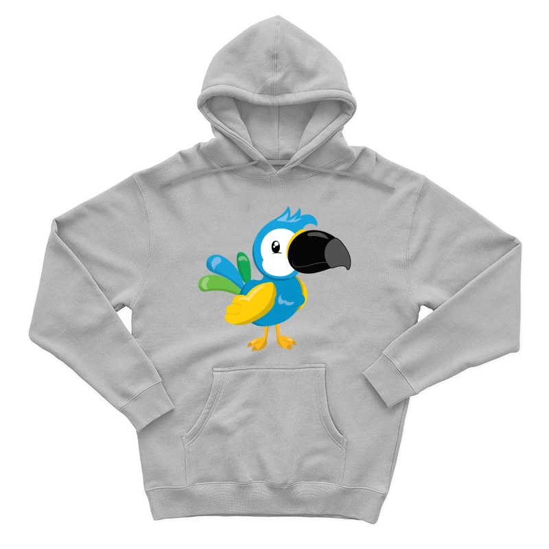 Perroquet coloré en dessin animé Homme Sweat à capuche