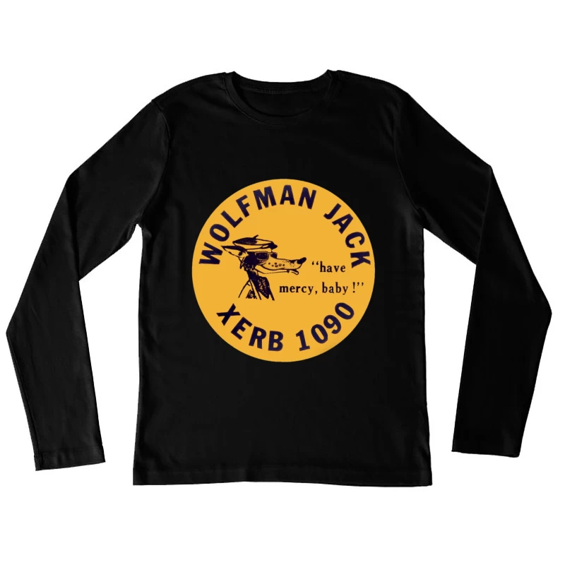 XERB Radio Wolfman Jack Female Long Sleeve T-Shirt