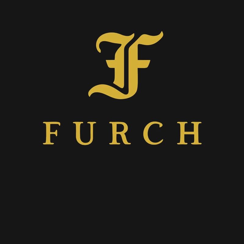 Furch Gold Logo - Luxury Minimalist Typography Design Male T-Shirt