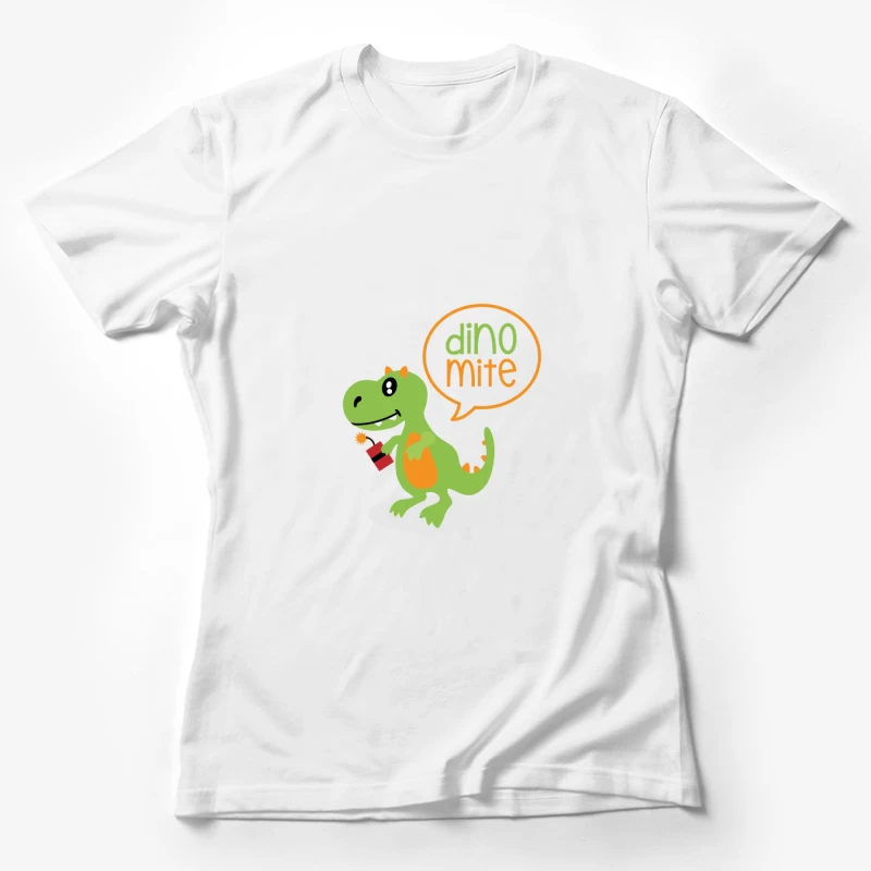 Dino rigolo tenant de la dynamite Femme T-Shirt