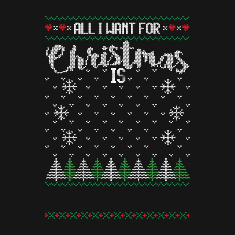 Design de Noël avec sapins et flocons Homme T-Shirt
