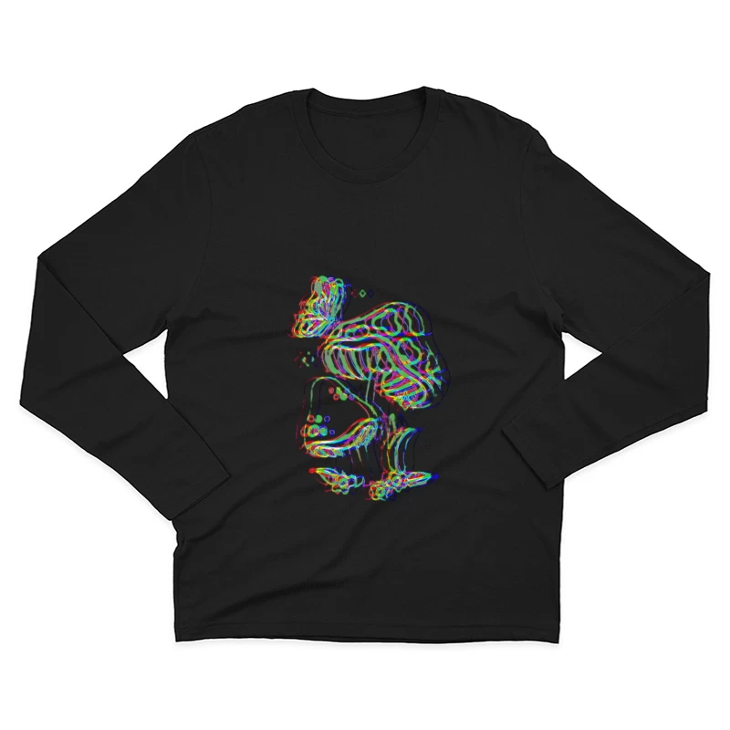 Symbolisme Psychédélique des Champignons Homme Manches Longues T-Shirt