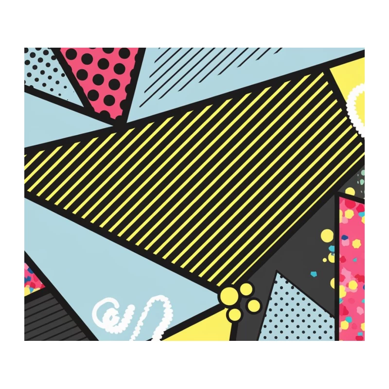 Vibrant Geometric Pop Art Design Tapestry