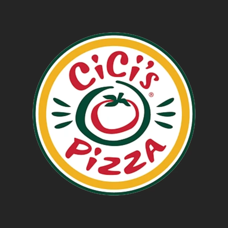 CiCi's Pizza Restaurant Chain Logo with Tomato Symbol Male Pullover Sweatshirt