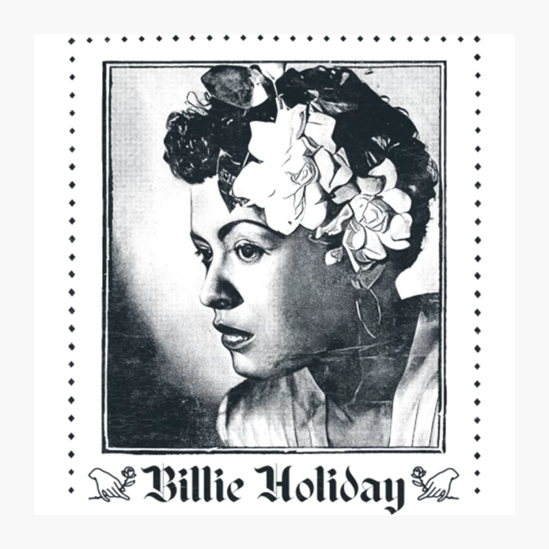 Billie Holiday  Original Retro Fan Art Design Pin