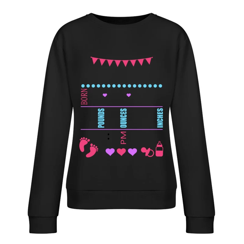 Design de naissance pour bébé Femme Sweat-shirt à enfiler