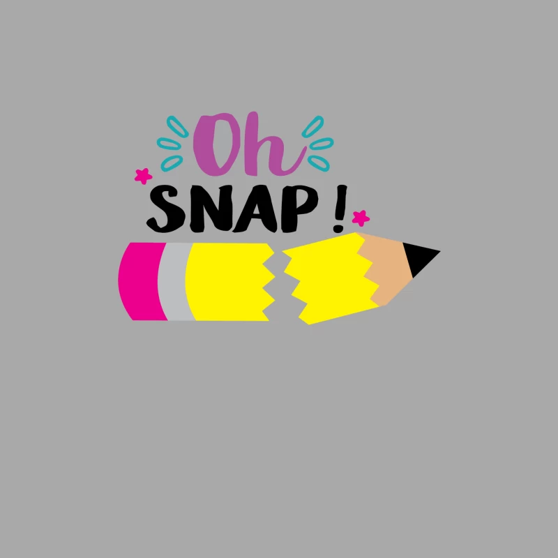 Illustration de crayon cassé avec texte fantaisie Homme Sweat à capuche