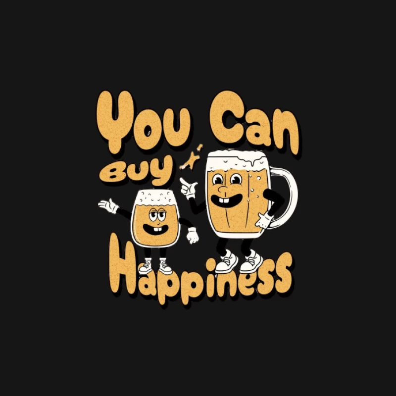 Illustration de Bière et Bonheur Homme T-Shirt