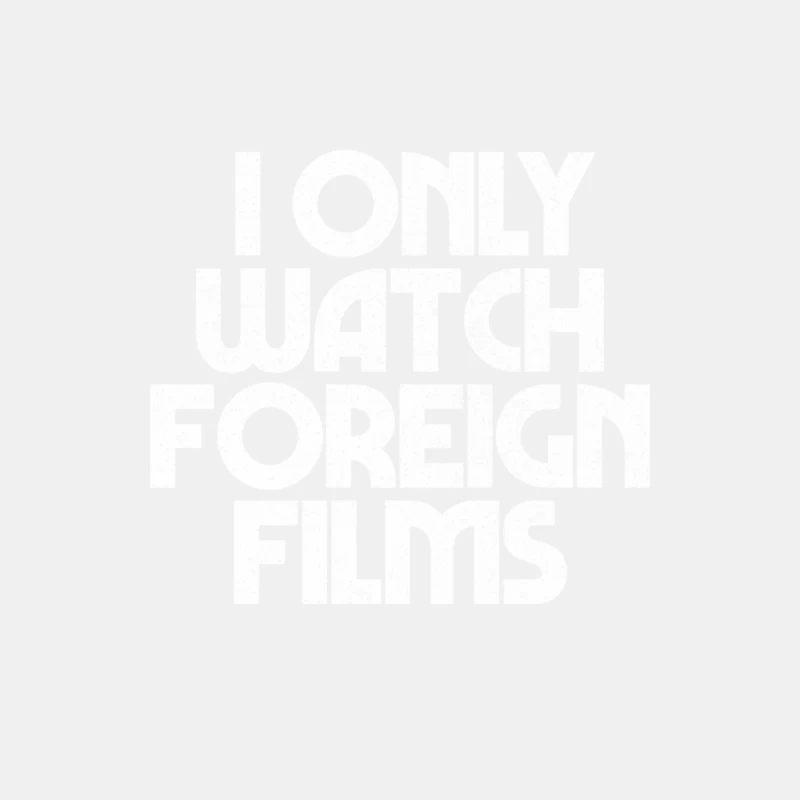 Foreign Film Lover  Film Geek Gift Male Tank Top