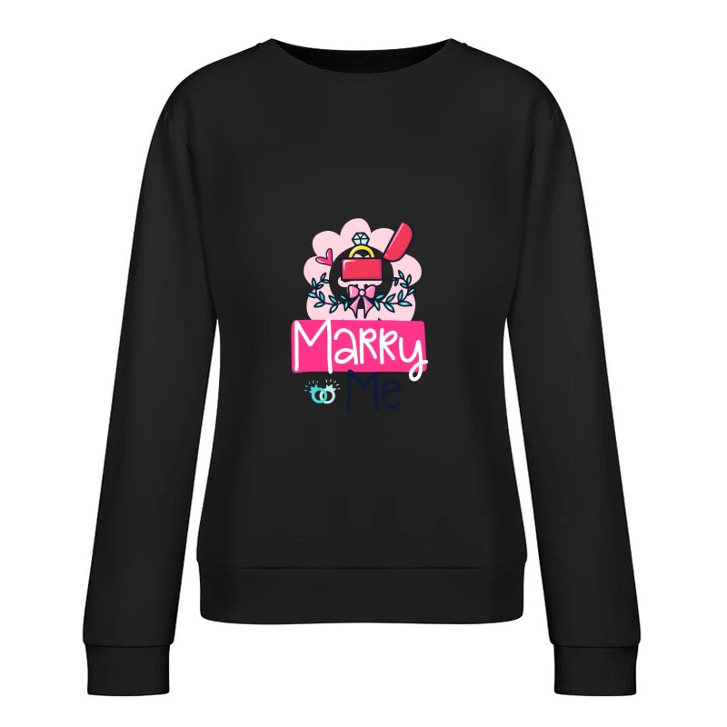 Demande en Mariage Romantique Femme Sweat-shirt à enfiler