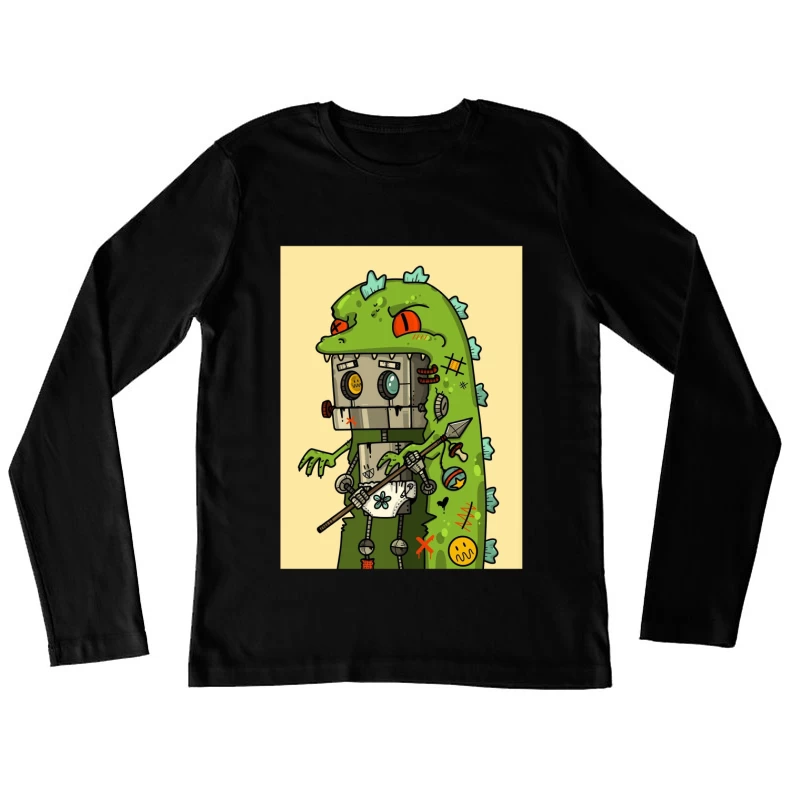 Robokite in Dinosaur Costume Female Long Sleeve T-Shirt