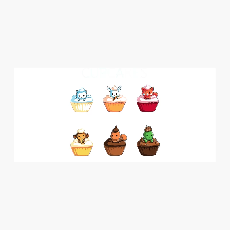 Adorable Animal-Themed Cupcake Illustrations Coffee Mug
