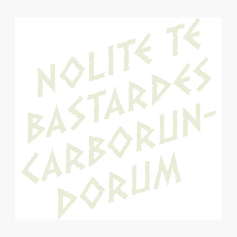 Faded Angular Typography: Latin Text in Pale Design Throw Pillow
