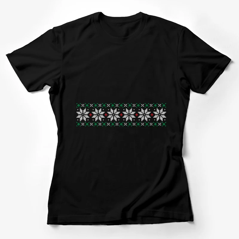 Motif de flocons de neige de Noël Femme T-Shirt