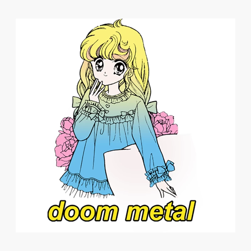 Doom Metal  Aesthetic Nihilist Meme Design Throw Pillow