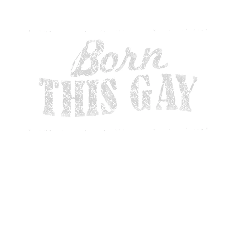 BORN THIS GAY - Gay Pride Typography Design Tapestry