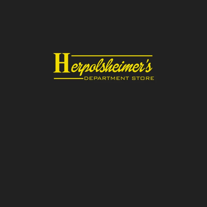 Vintage Yellow Herpolsheimer's Department Store Logo Bucket Hat