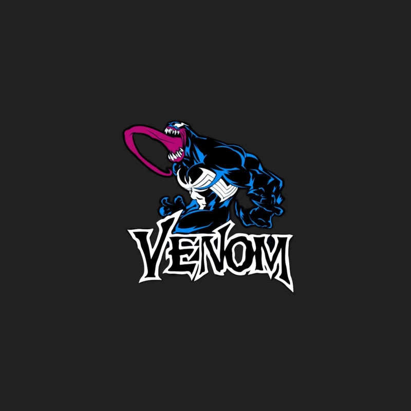 Venom Comic Character Illustration Bucket Hat