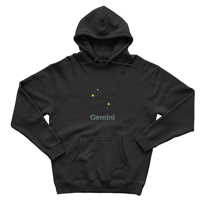 Gemini Sternbild Illustration Herren Pullover Hoodie