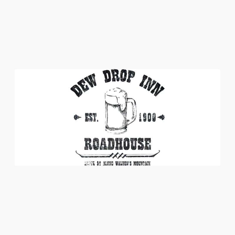 Dew Drop Inn, distressed Coffee Mug