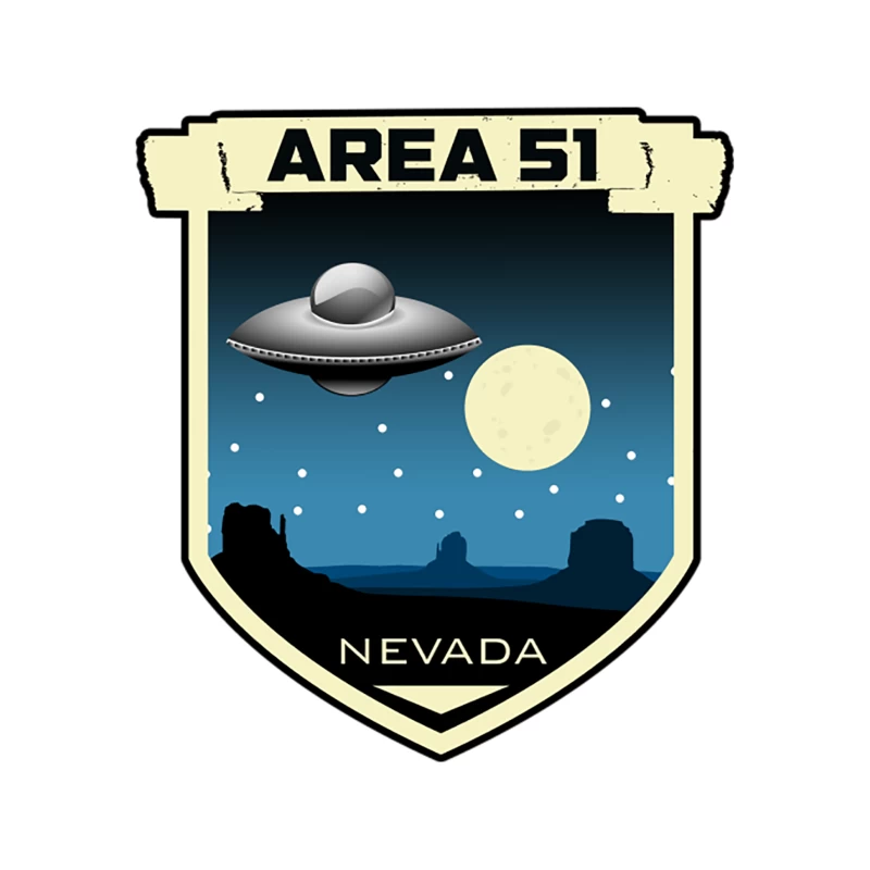 Area 51 Travel Badge Tapestry