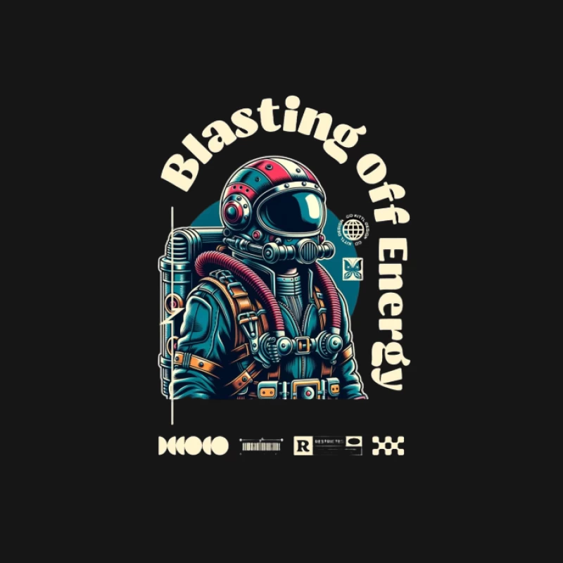 Énergie Spatiale: Design d'Astronaute Homme T-Shirt