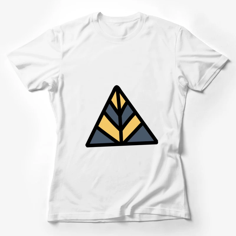 Motif géométrique triangulaire Femme T-Shirt