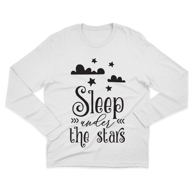 Dormir sous les étoiles Homme Manches Longues T-Shirt