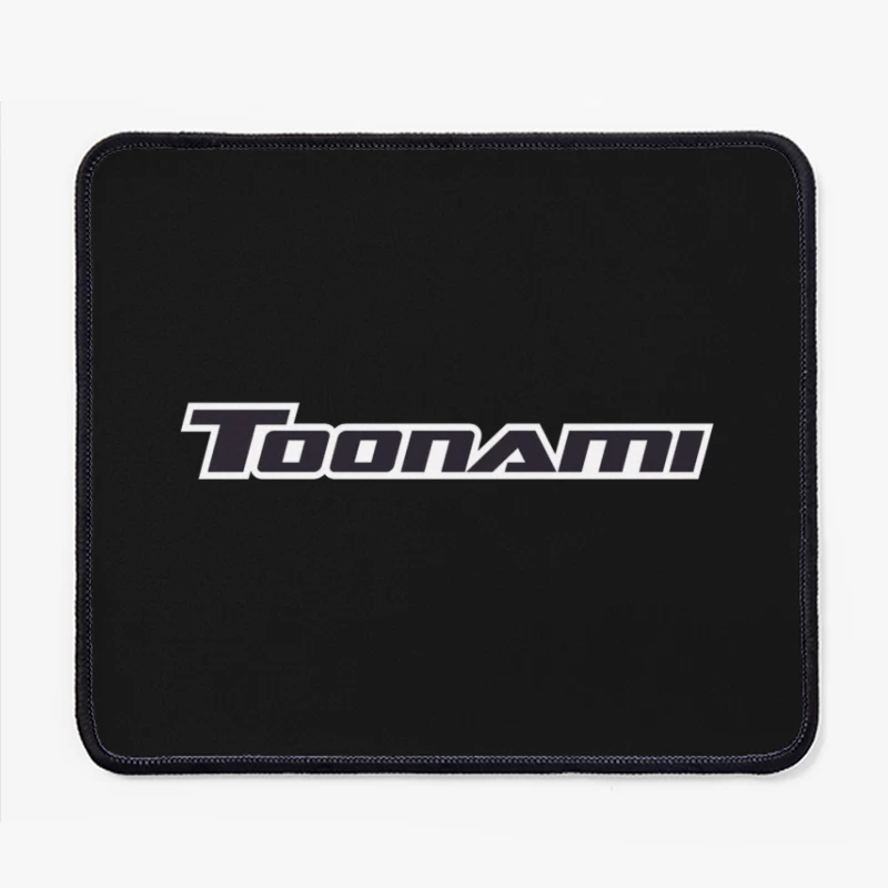 Toonami Black Text Logo - Cartoon Network's Anime Programming Block Mouse Pad