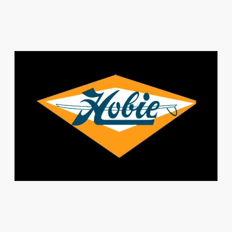 Retro Orange Diamond Hobie Water Sports Logo Travel Mug