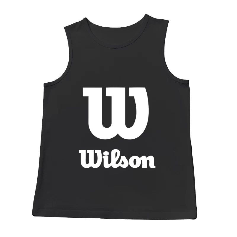 Wilson Sports Brand White Logo Design Male Tank Top