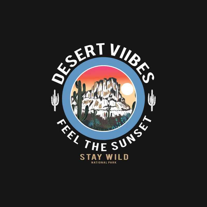 Wüstenstimmung und Sonnenuntergang Herren T-Shirt