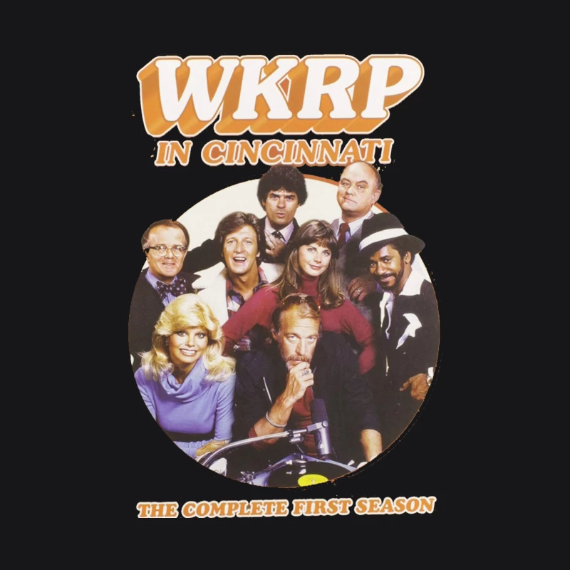 WKRP in Cincinnati skyline logo Male Pullover Hoodie