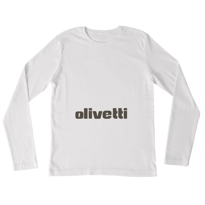 Olivetti-Logo-Design Damen Langarm T-Shirt