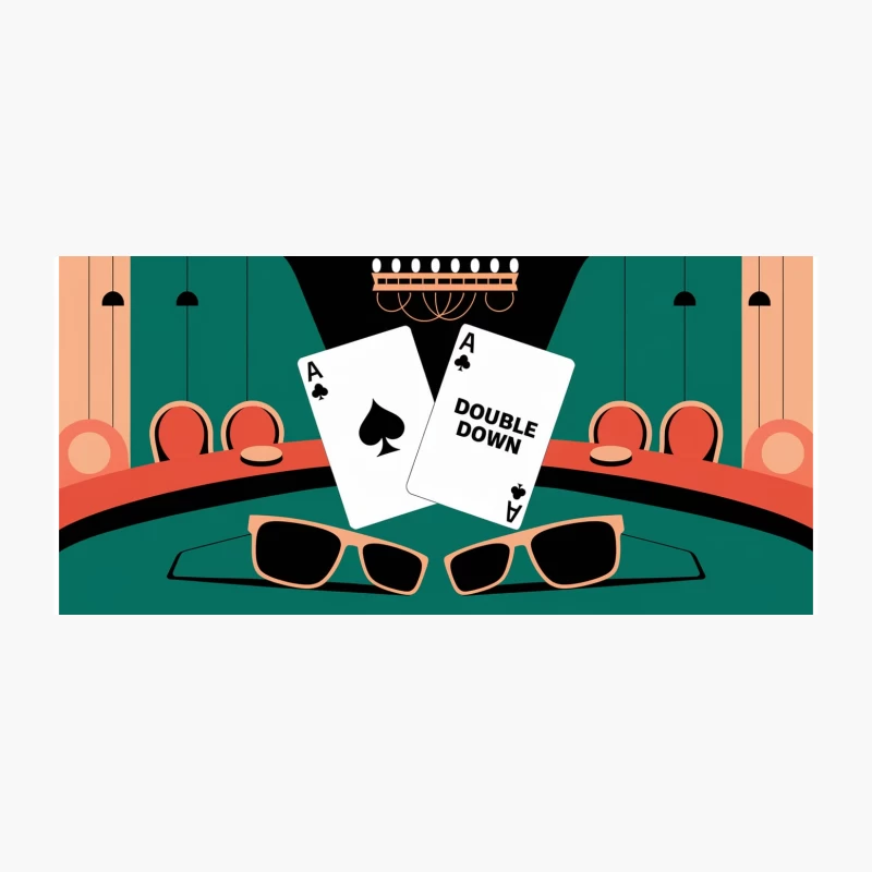 Double Down: A Stylish Blackjack Game Night Coffee Mug