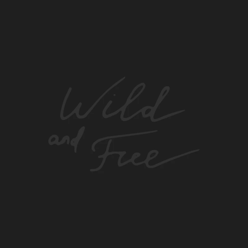 Texte manuscrit inspirant 'Wild and Free' Homme Débardeur