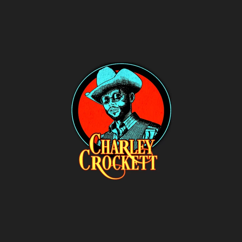 Vintage Charley Crockett Western Music Logo Design Bucket Hat