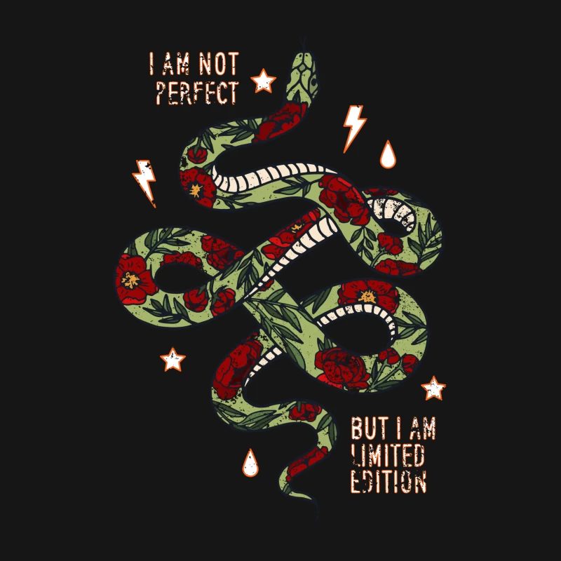 Serpent artistique avec message unique Homme Manches Longues T-Shirt