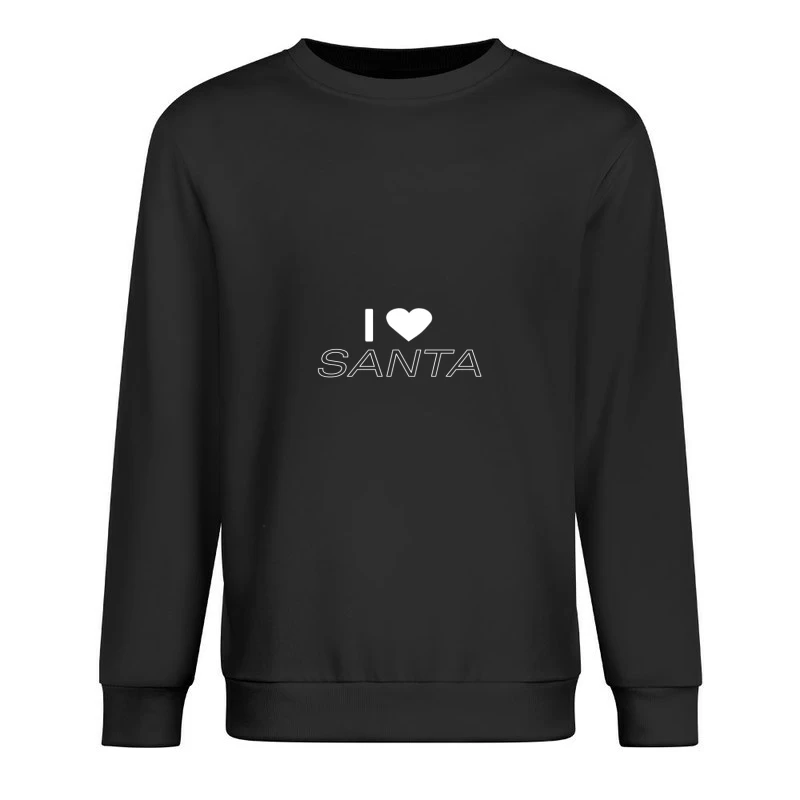 Ich liebe den Weihnachtsmann Herren Pullover Sweatshirt