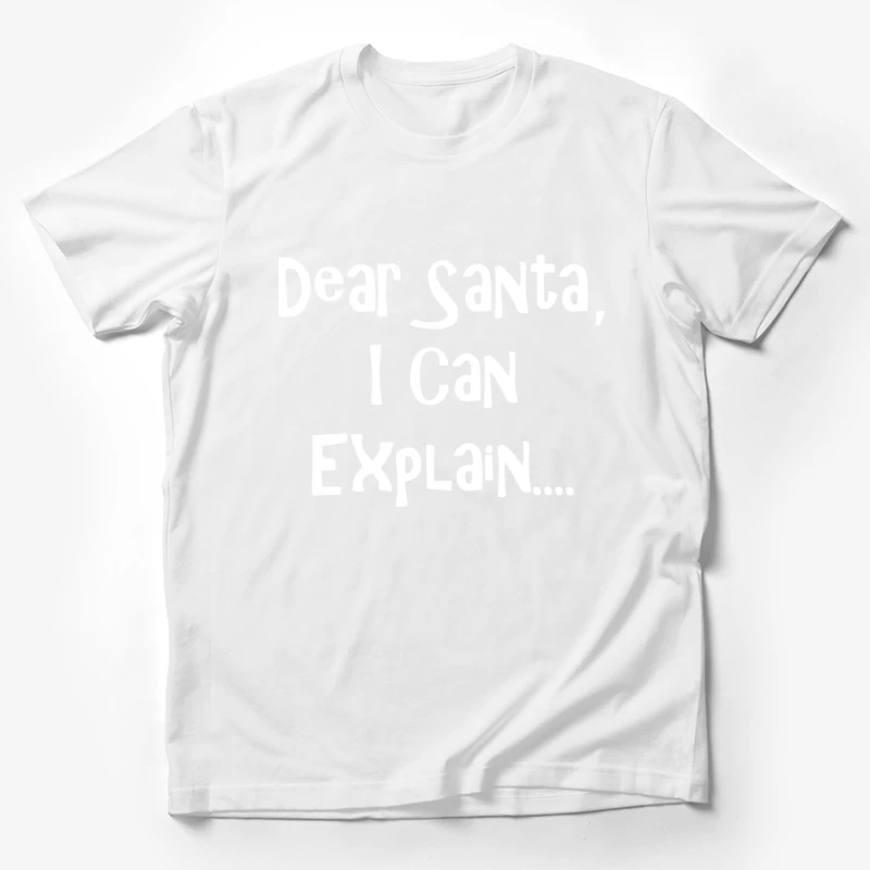 Dear Santa, I Can Explain Male T-Shirt