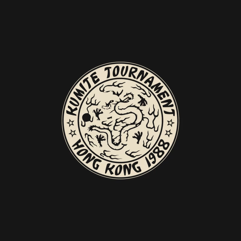 Hong Kong 1988 Martial Arts Tournament Logo Desk Mat