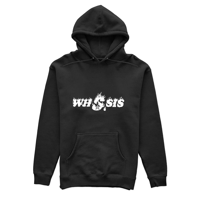 Flammen-Logo mit Stern Damen Pullover Hoodie