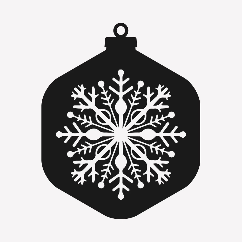 Décoration de Noël avec flocon Femme T-Shirt