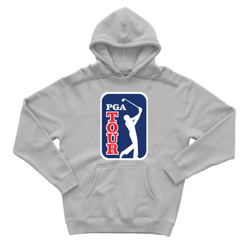 Official PGA Tour Professional Golf Logo with Silhouetted Golfer Male Pullover Hoodie