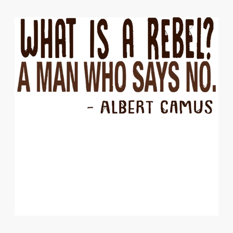 Albert Camus - What Is A Rebel Throw Pillow