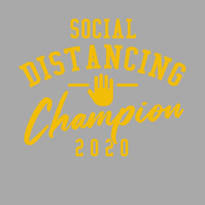 Social Distancing Champion 2020 Male Pullover Hoodie