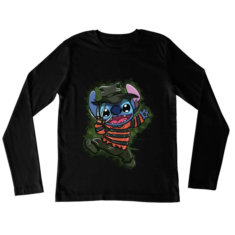 Cartoon Horror Parody Character Female Long Sleeve T-Shirt