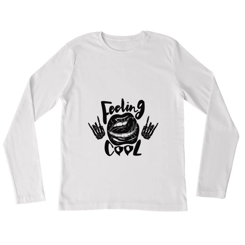Cooles Gefühl Damen Langarm T-Shirt
