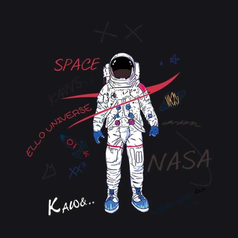 Weltraum-NASA-Astronaut Herren Pullover Hoodie