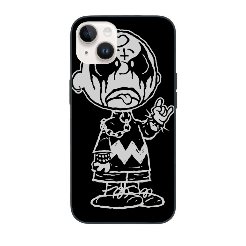 Clown Character Illustration iPhone Case